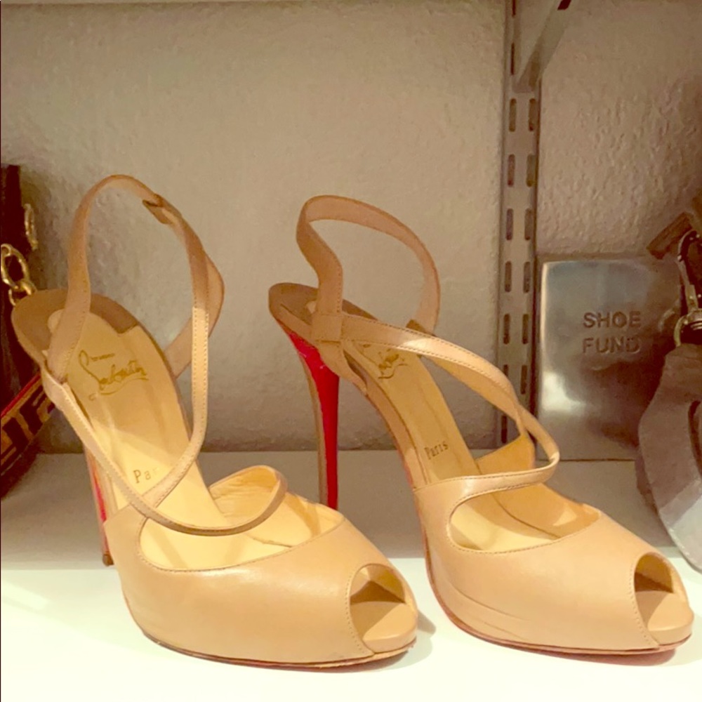 Christian Louboutin Kid Cross 120 Sandals